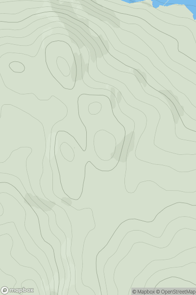 Thumbnail image for Tom Ard [Loch Lomond to Strathyre] showing contour plot for surrounding peak